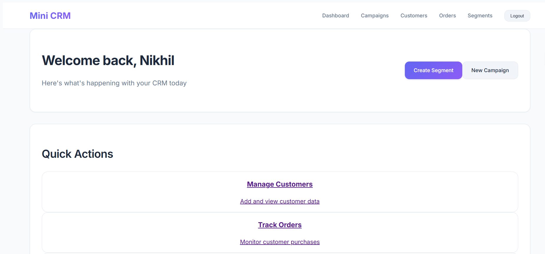 CRM Platform